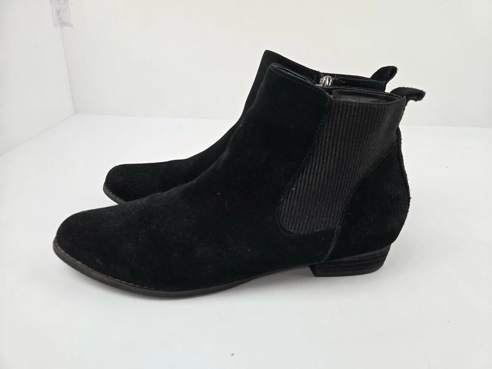 Blondo Iris Chelsea Booties Womens 8.5 Brown Suede Zip Waterproof Shoes